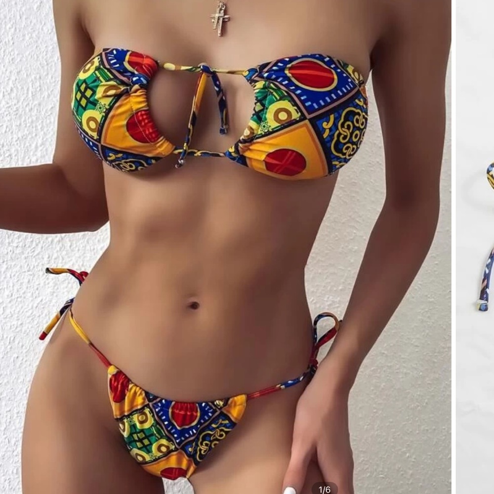 Geometric Print Bikini